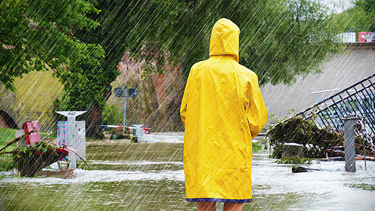 Hochwasser in der Stadt