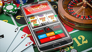 Online-Casino auf einem Handy